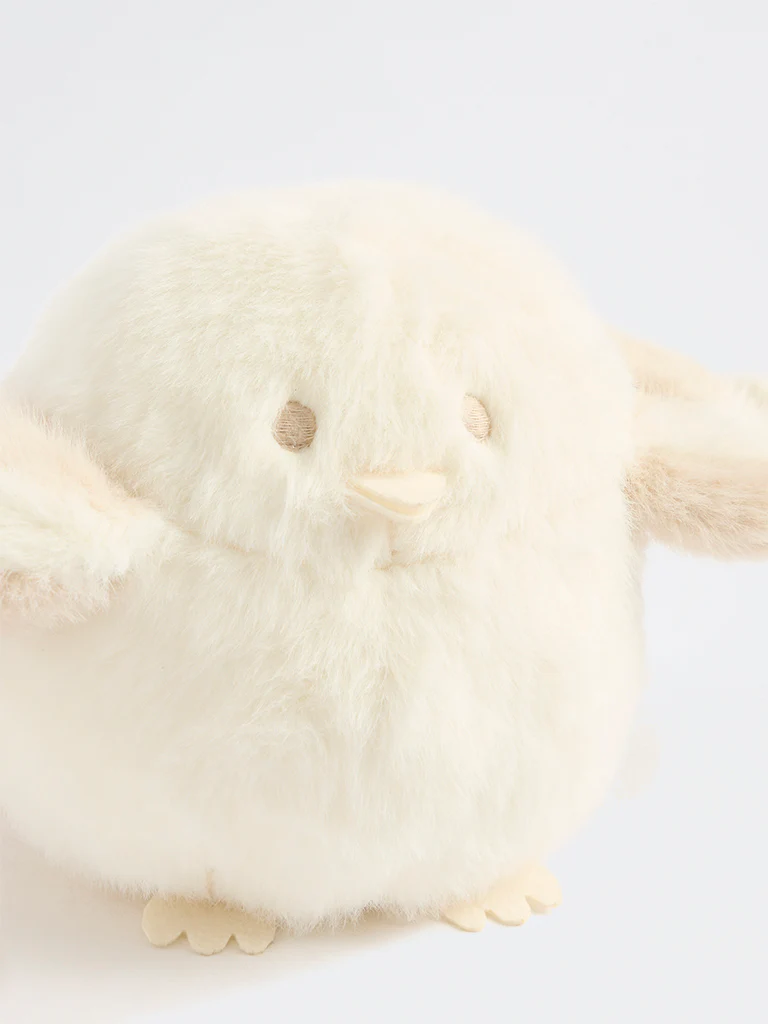 HOP Baby Boys Off-White Penguin Soft Toy - Image 2