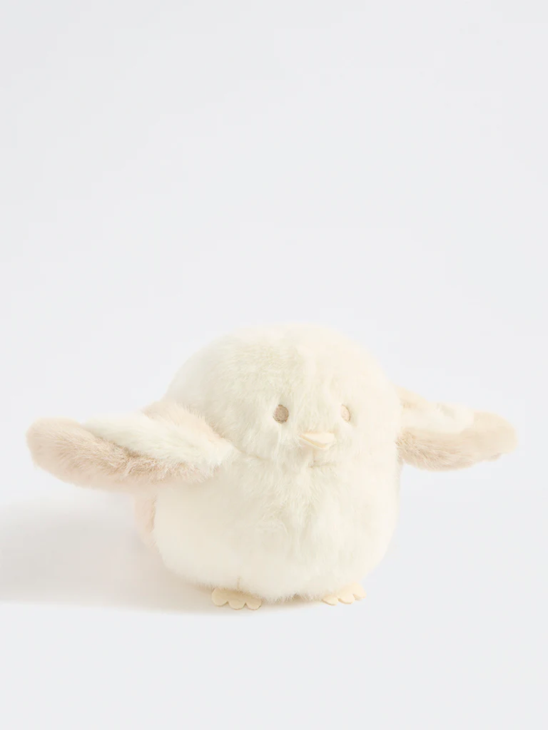 HOP Baby Boys Off-White Penguin Soft Toy - Image 3