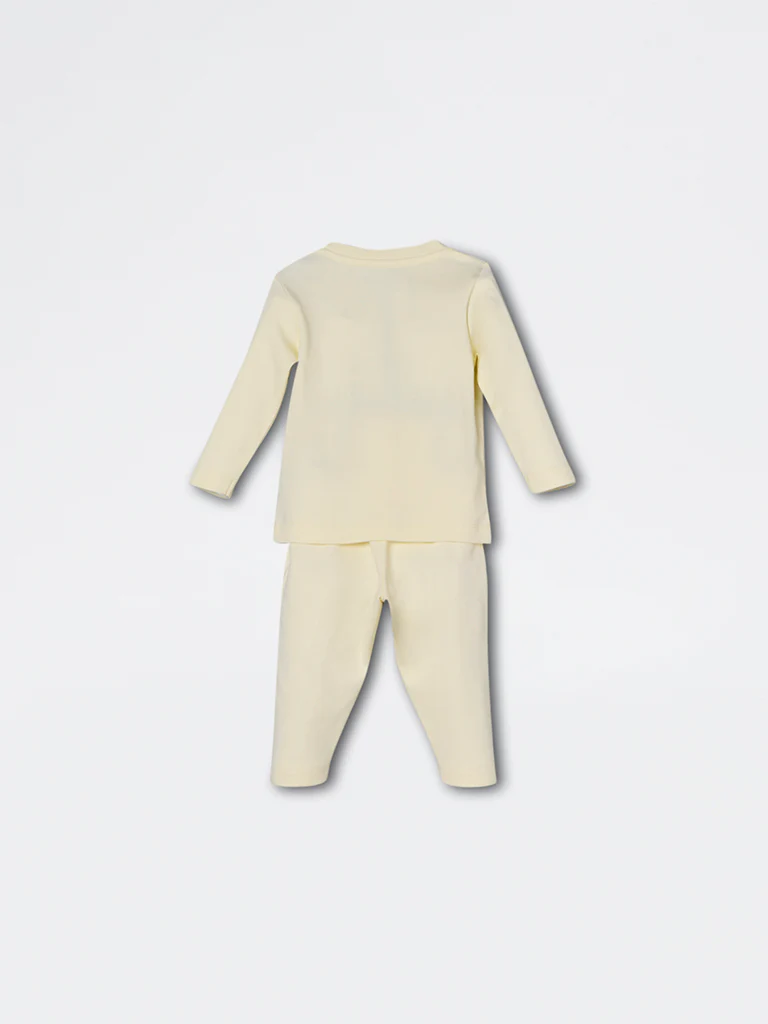 HOP Baby Boys Yellow Animal Printed Co-ord Set - Exclusive - Image 3