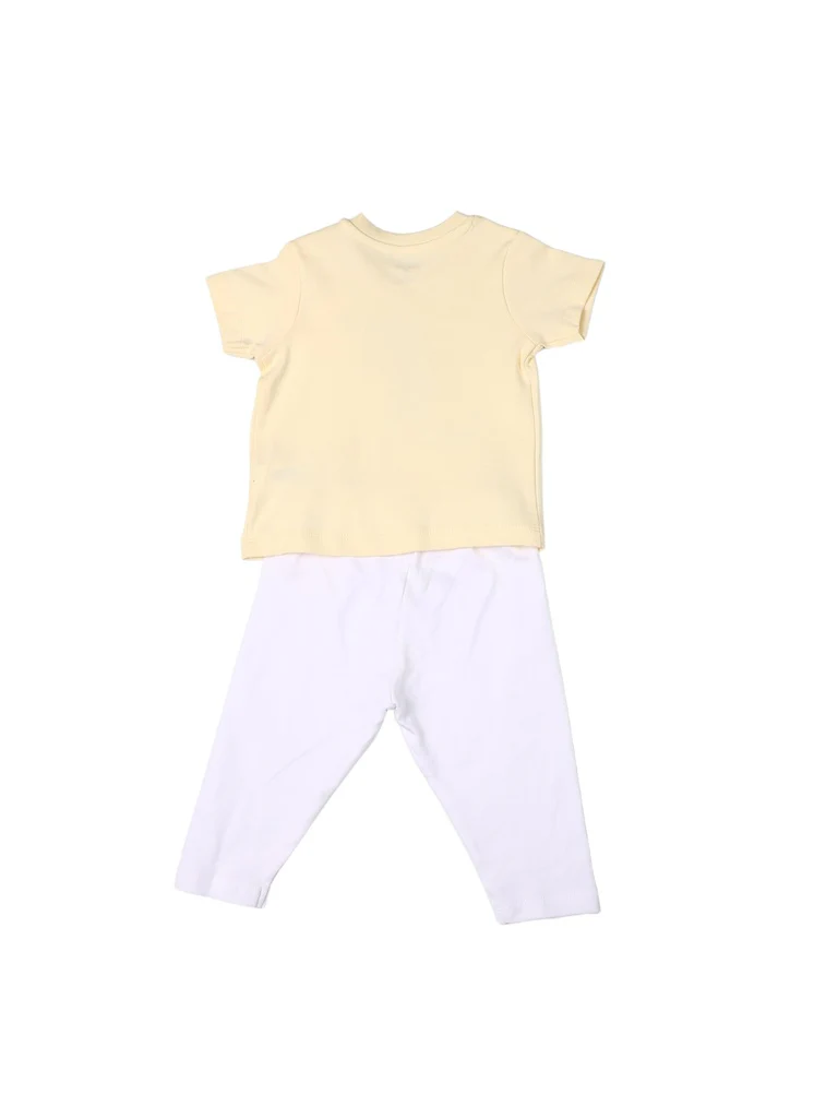 HOP Baby Boys Yellow Printed Cotton T-Shirt and Pants Set - Exclusive - Image 3