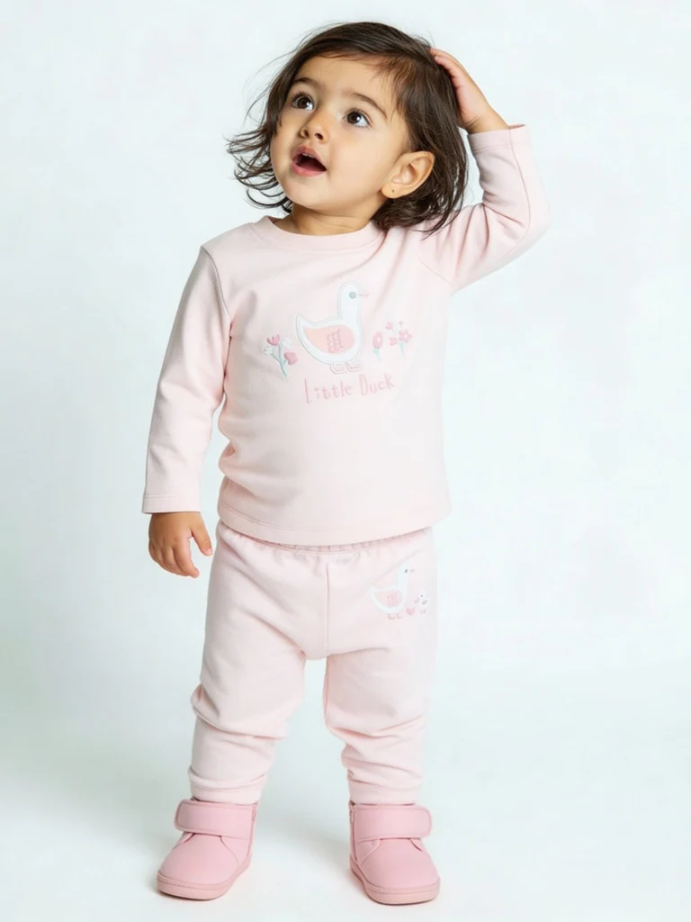 HOP Baby Girls Pink Printed Cotton T-Shirts - Pack of 3