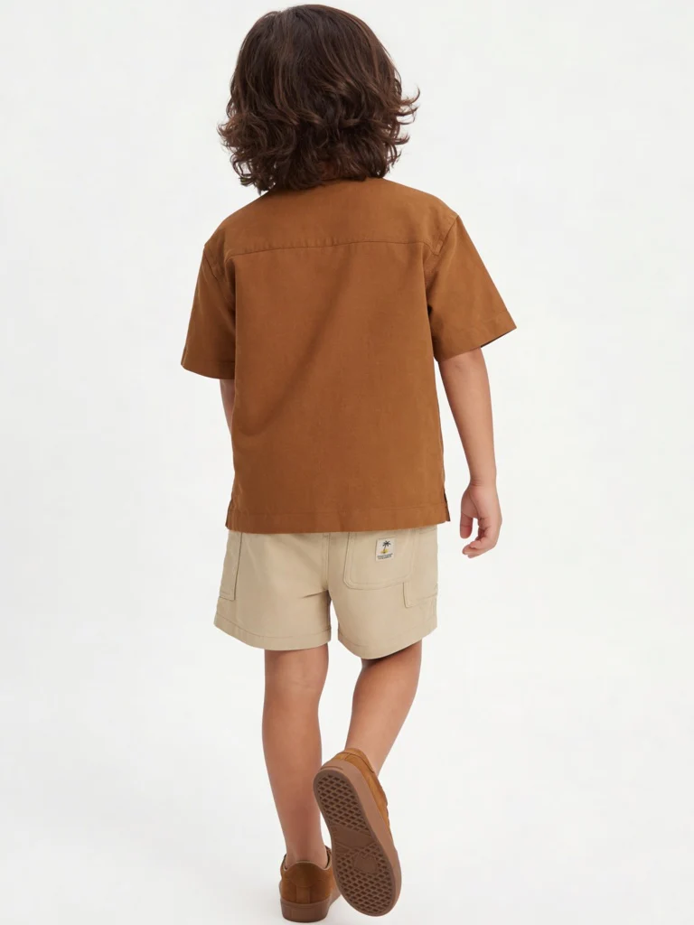 HOP Kids Boys Brown Animal-Inspired Shirt - Image 2