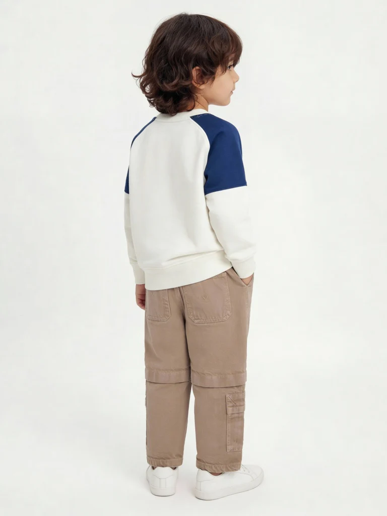 HOP Kids Boys Brown Relaxed-Fit Mid-Rise Jeans - Image 3