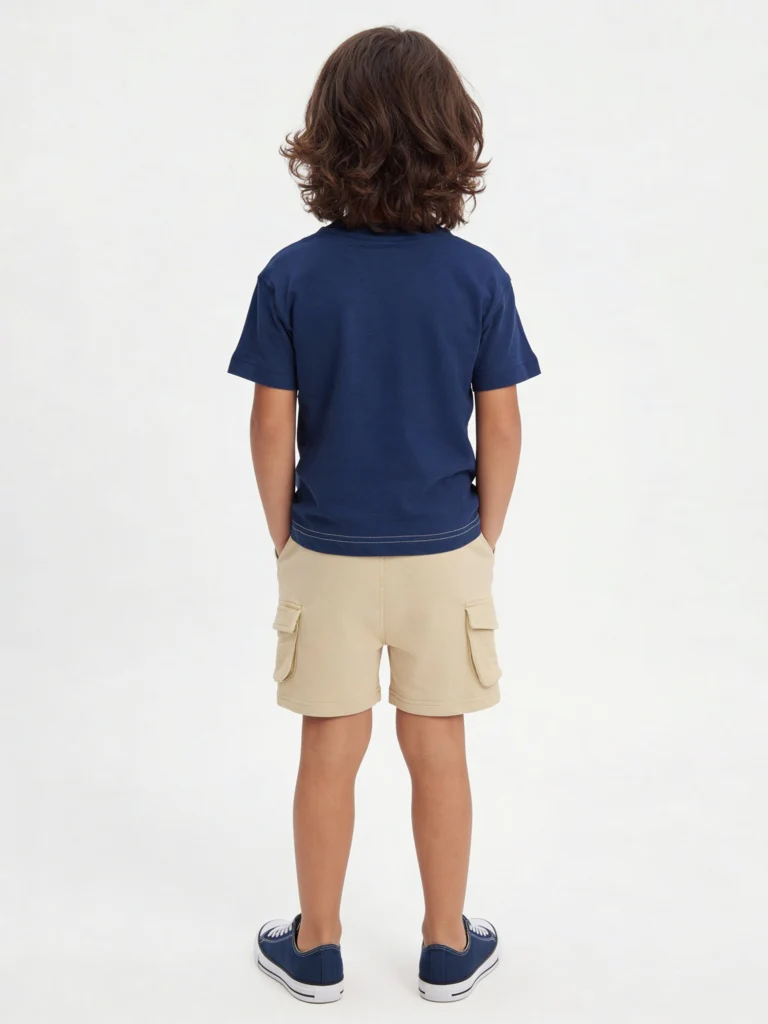 HOP Kids Boys Multicolour Cotton T-Shirt and Shorts Set - Image 2