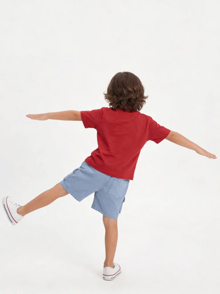 HOP Kids Boys Red Text-Printed Cotton T-Shirt - Image 3