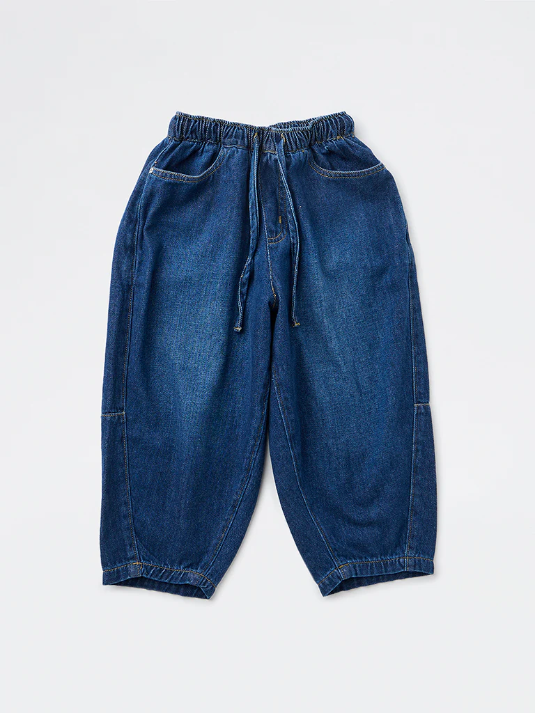 HOP Kids Girls Blue Washed Relaxed-Fit High-Rise Jeans - Image 4