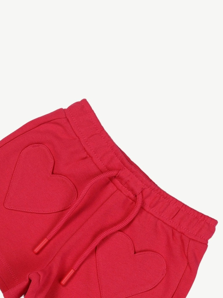 HOP Kids Girls Pink Heart Pocket Cotton Shorts - Image 6