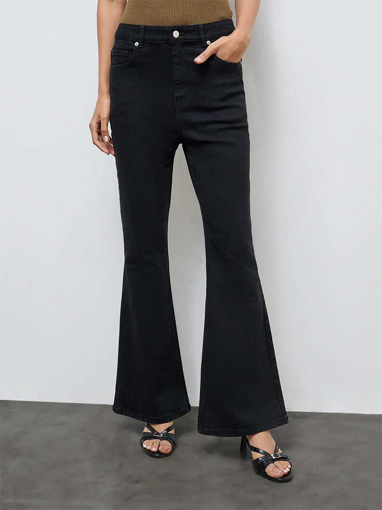 LOV Black High-Rise Bootcut Jeans - Image 2