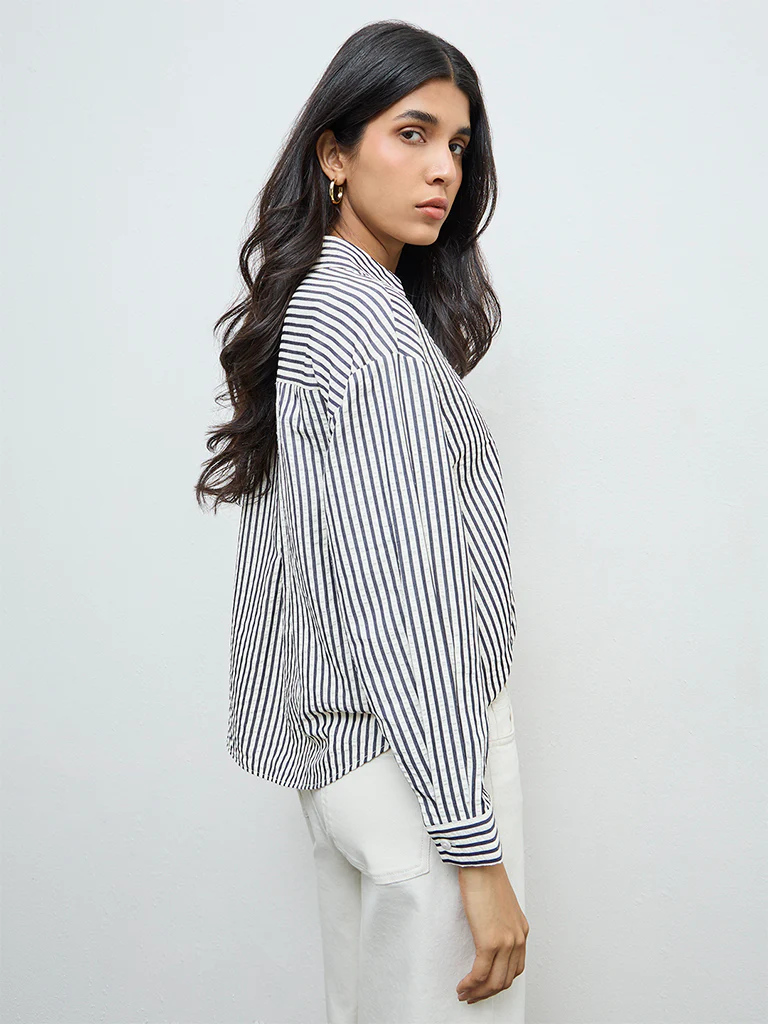 LOV Black Striped Shirt - Image 4