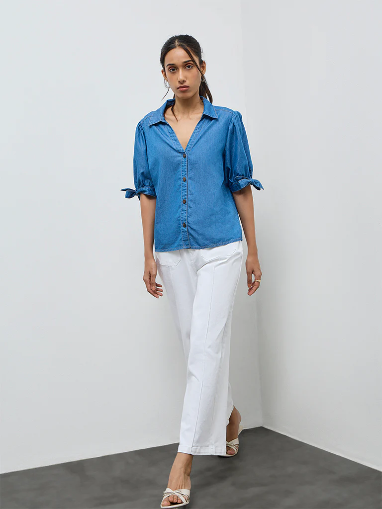 LOV Blue Denim Shirt - Image 2