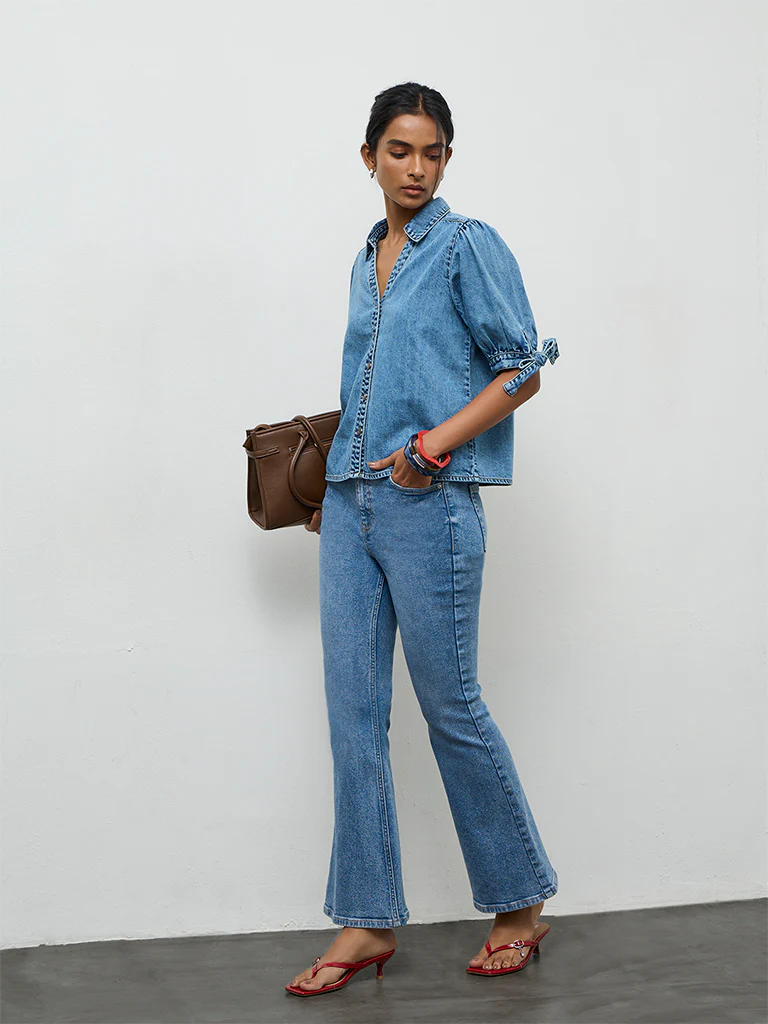 LOV Blue Denim Shirt - Image 2
