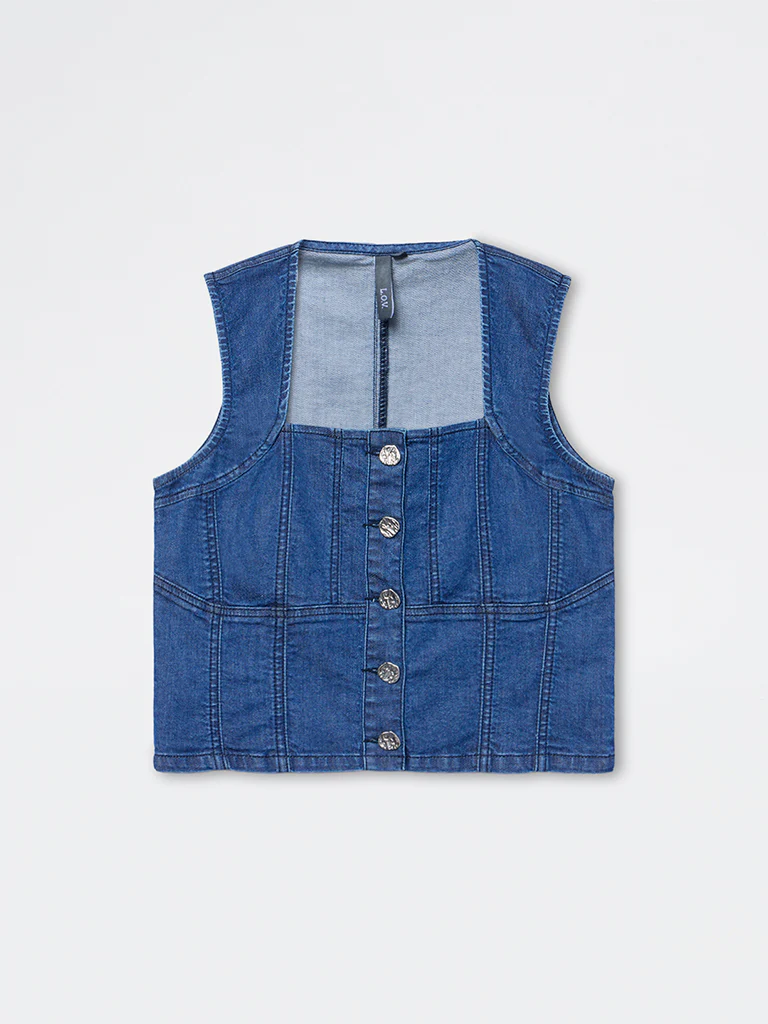LOV Blue Denim Top - Image 5