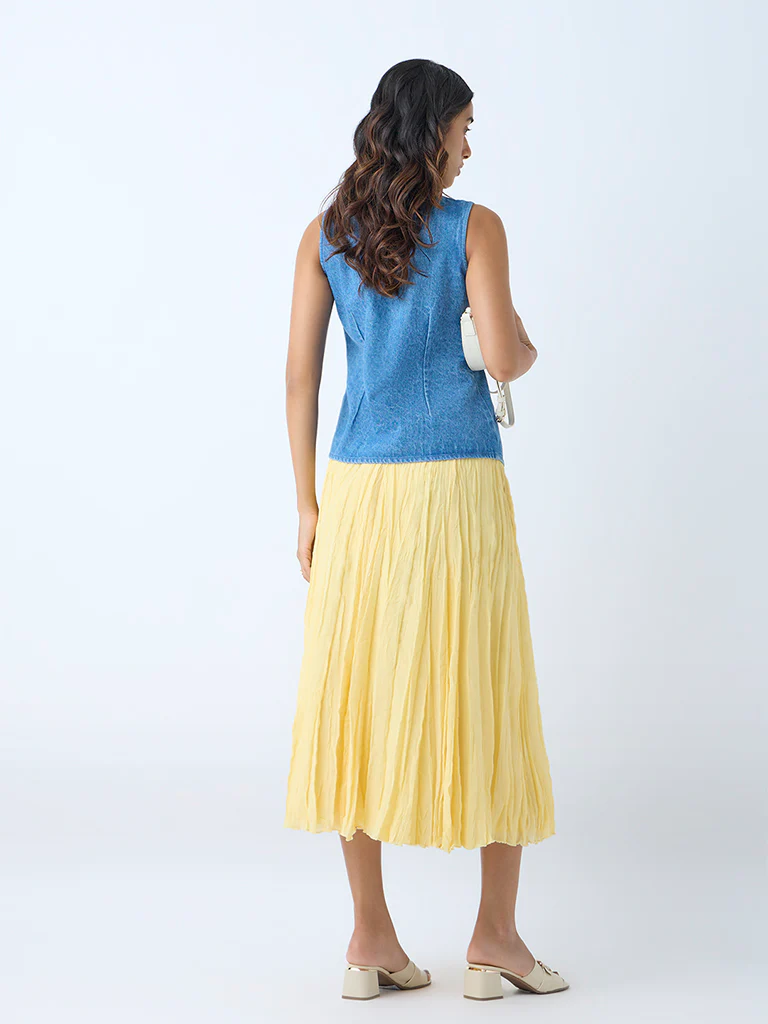 LOV Blue Denim Vest Top - Image 4