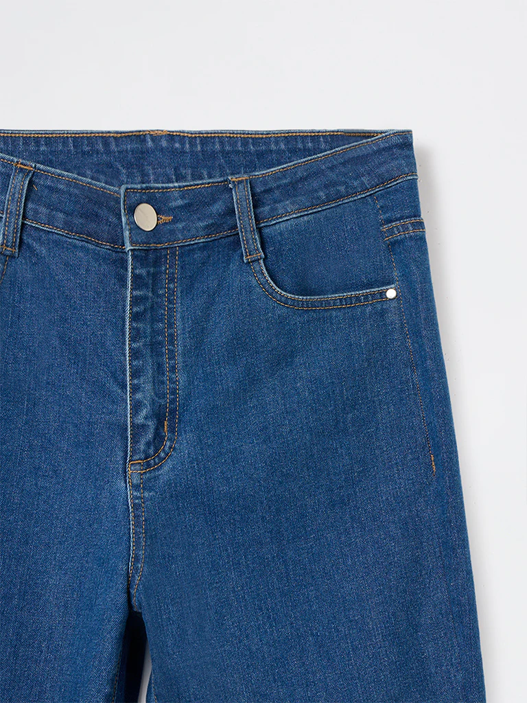 LOV Blue High-Rise Bootcut Jeans - Image 3