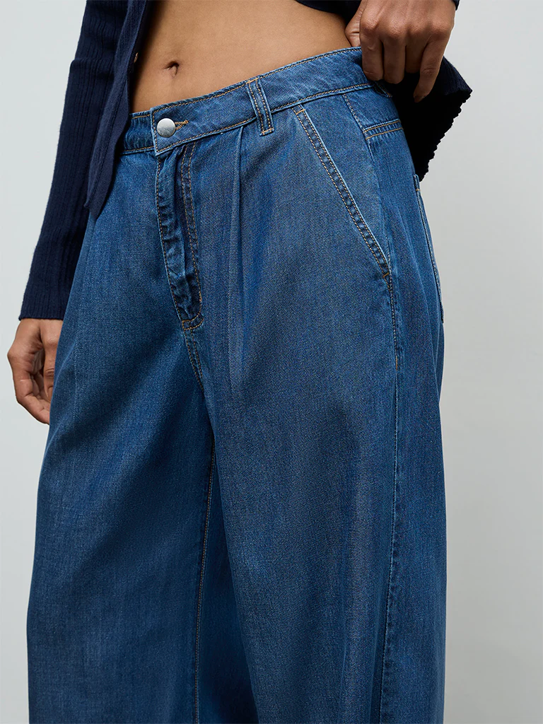 LOV Blue High Rise Jeans - Image 4