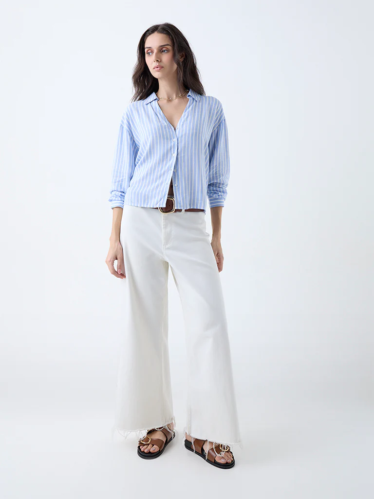LOV Blue Stripes Shirt - Image 2