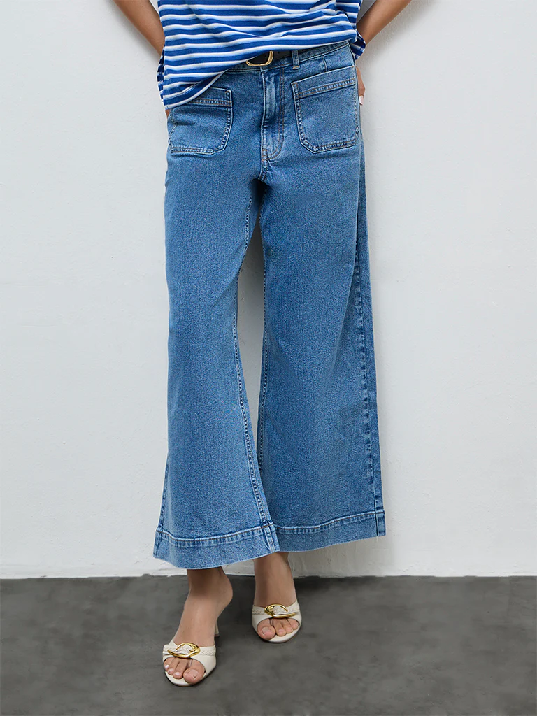 LOV Blue Washed High-Rise Jeans - Image 2