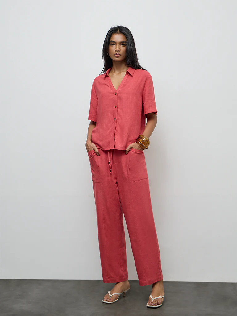 LOV Coral High-Rise Pants