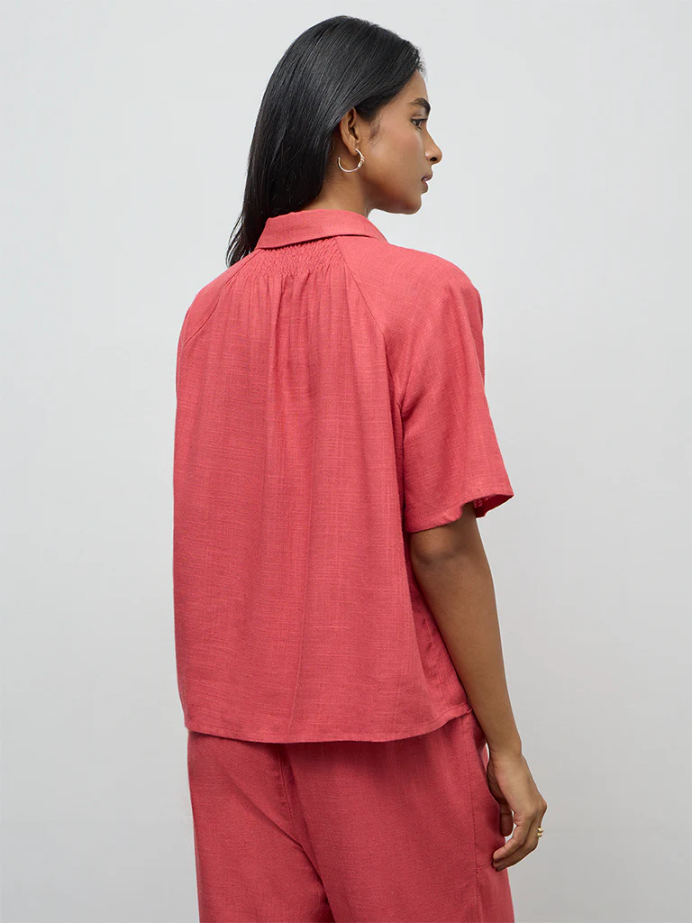 LOV Coral Solid Shirt - Image 4