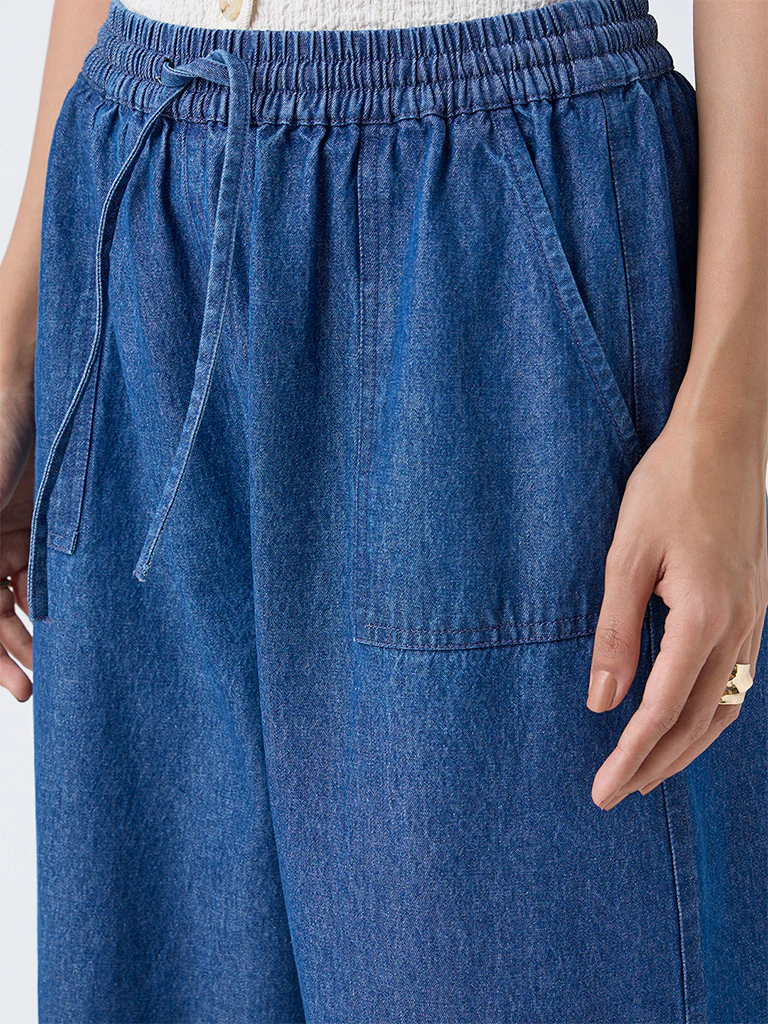 LOV Dark Blue High-Rise Denim Pants - Image 3