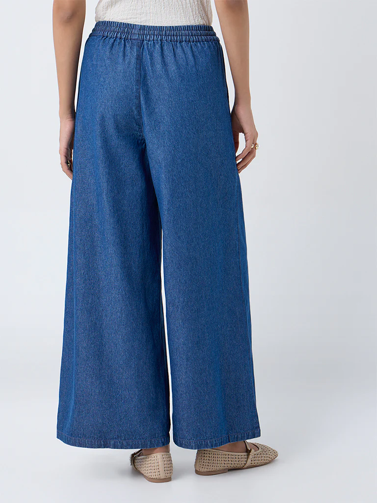 LOV Dark Blue High-Rise Denim Pants - Image 4