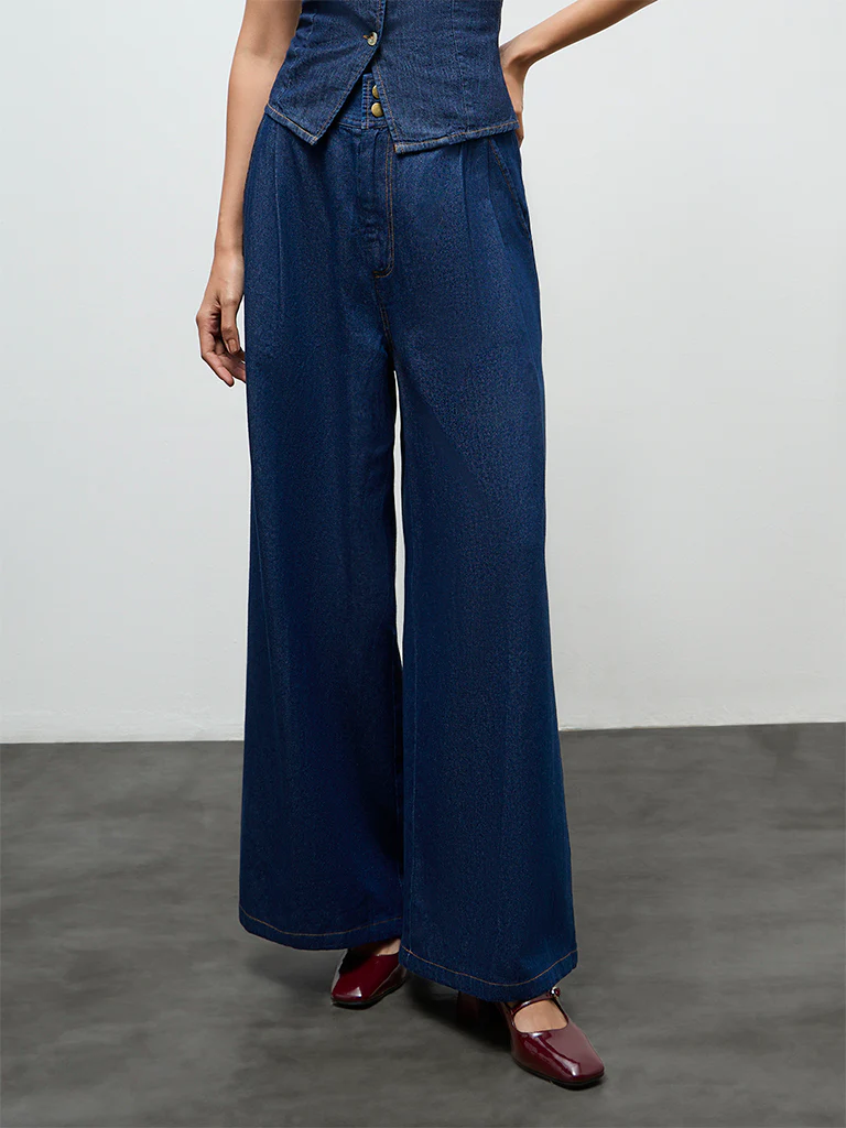 LOV Dark Blue High-Rise Jeans - Image 2