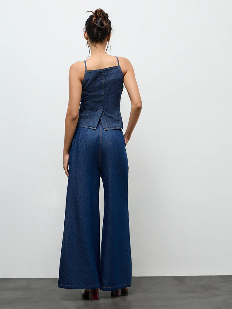 LOV Dark Blue High-Rise Jeans - Image 4
