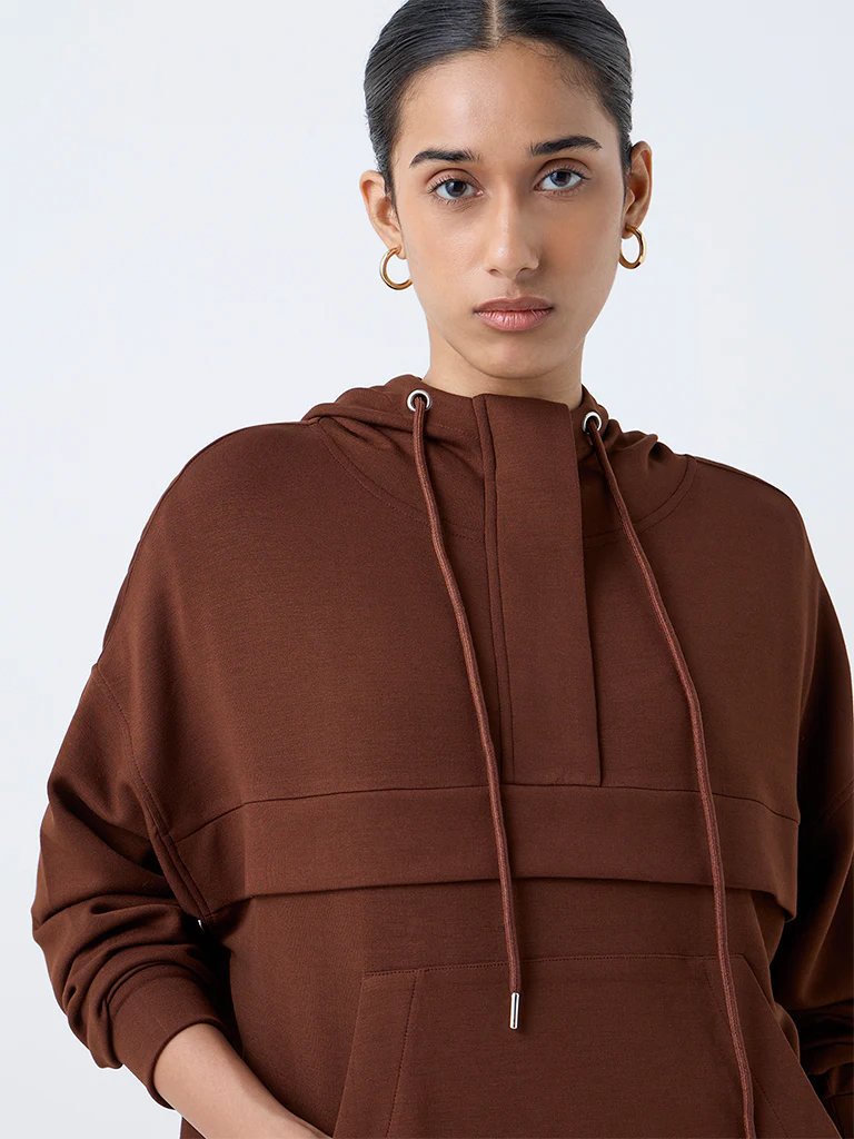 LOV Dark Brown Hoodie - Image 3