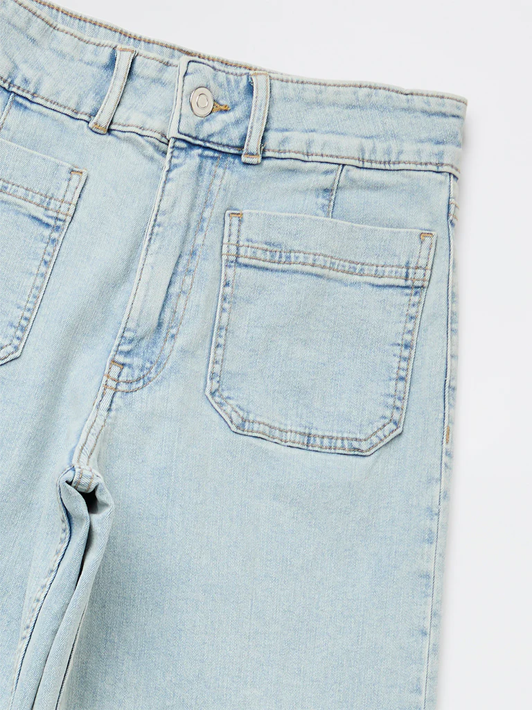 LOV Light Blue High-Rise Jeans - Image 3