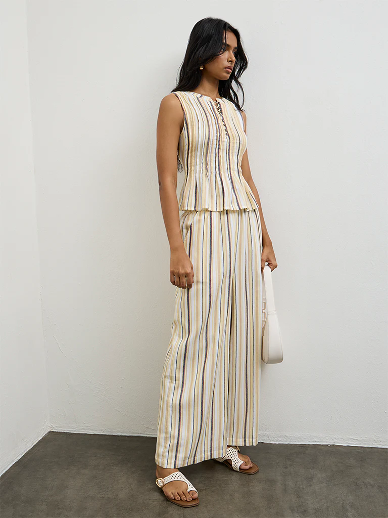 LOV Light Yellow Striped Top - Image 2