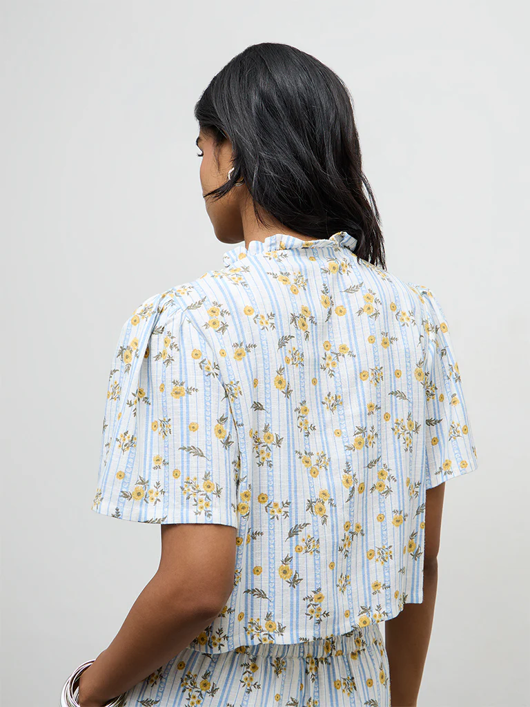 LOV Multicolor Floral Printed Blouse - Image 4
