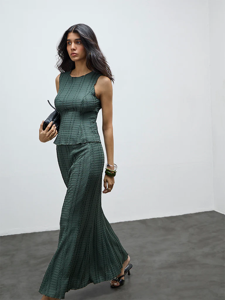 LOV Olive Textured Top - Image 2