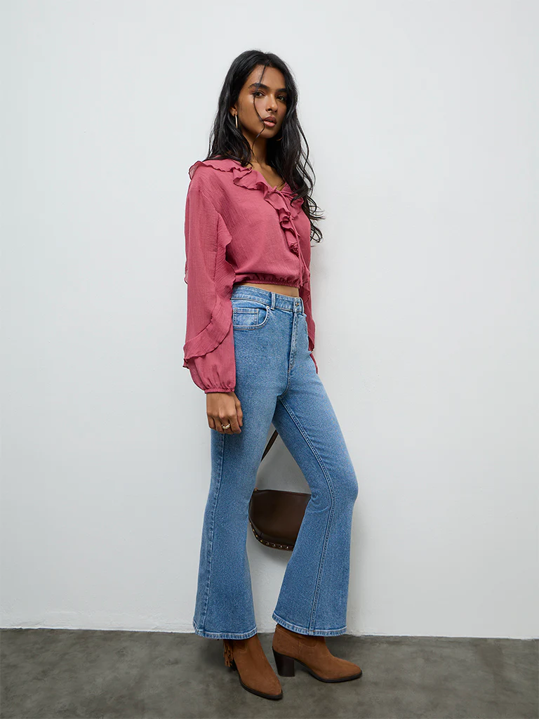 LOV Rose Ruffled Top - Image 2