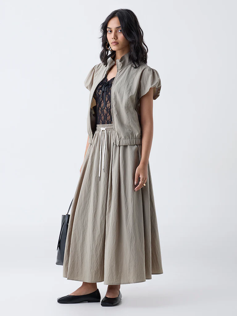 LOV Sage Solid Jacket-Online Exclusive