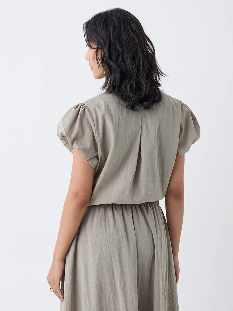 LOV Sage Solid Jacket-Online Exclusive - Image 4