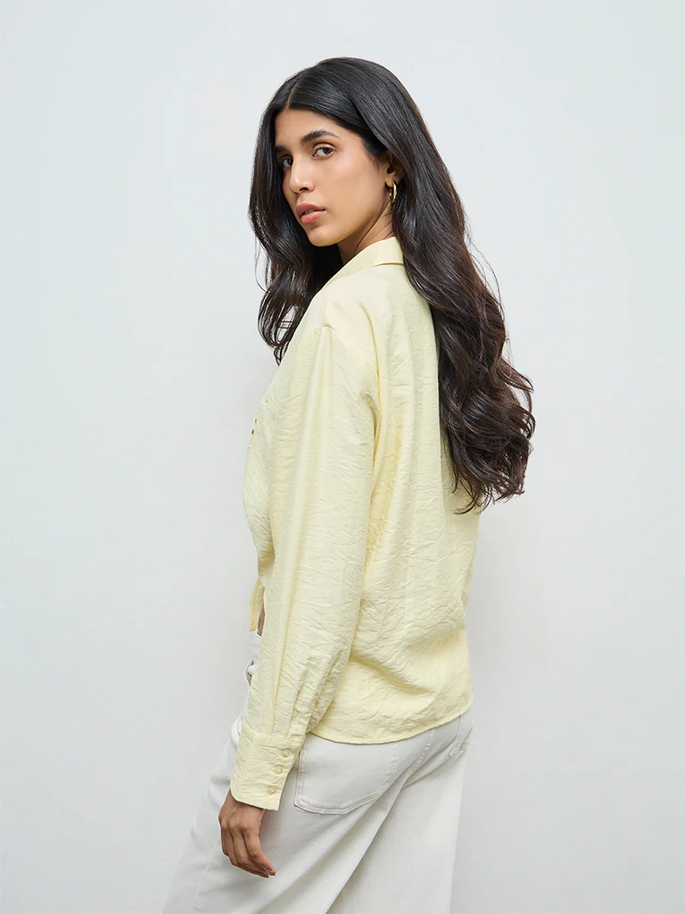 LOV Yellow Floral Embroidered Shirt - Image 4