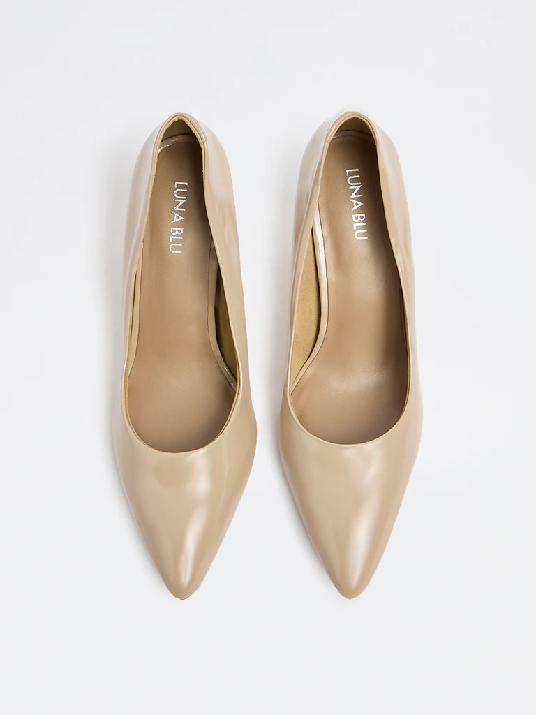 LUNA BLU Beige Stiletto Pump Shoes - Image 3