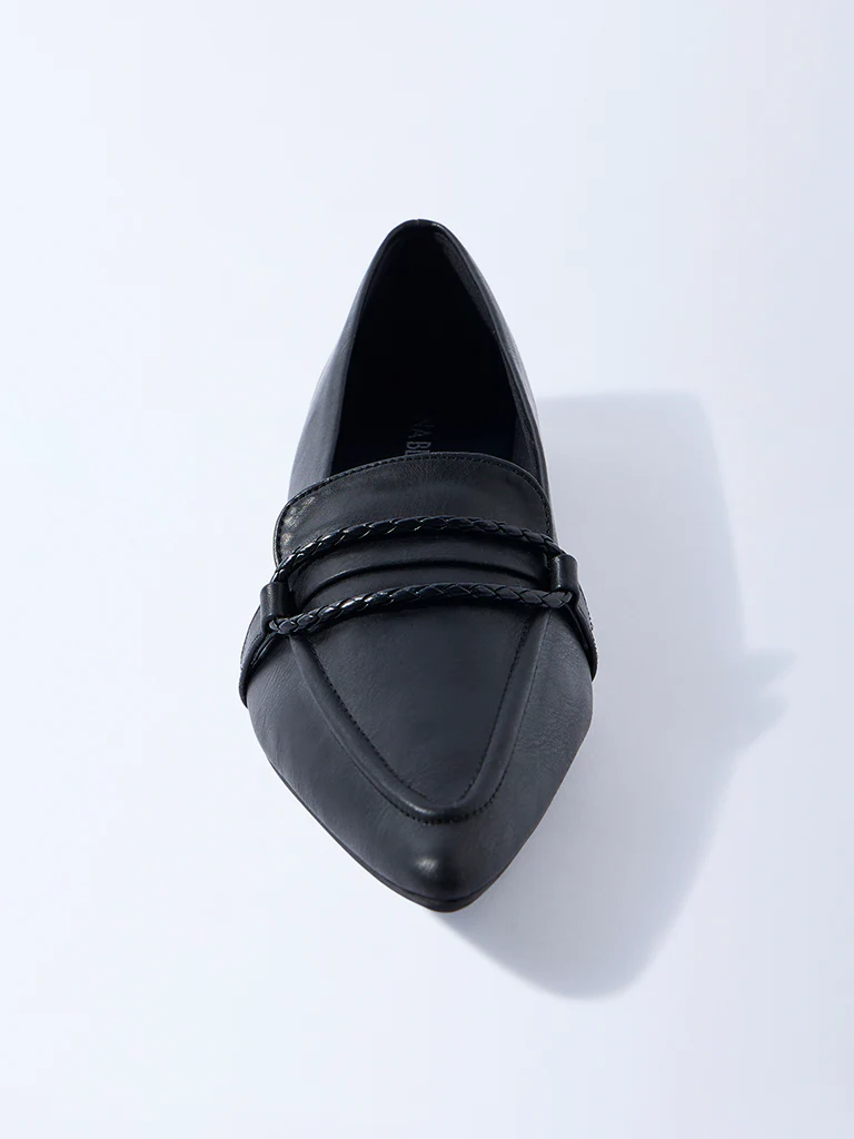 LUNA BLU Black Pointed Toe Shoes - Image 3