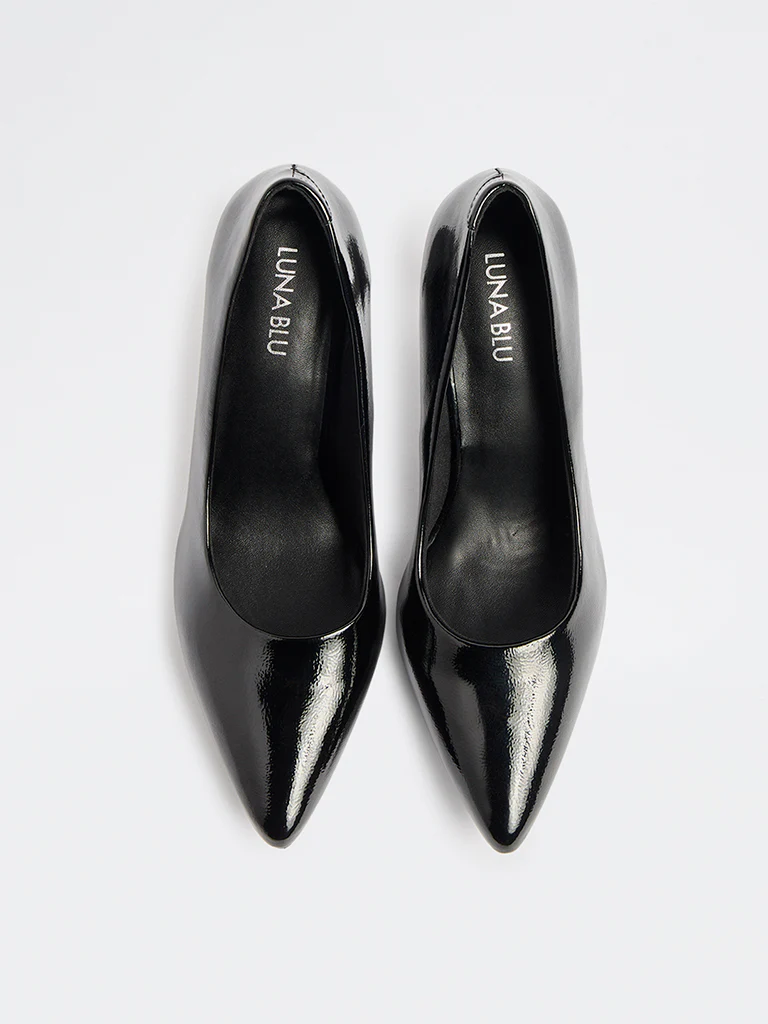 LUNA BLU Black Stiletto Pump Shoes - Image 3