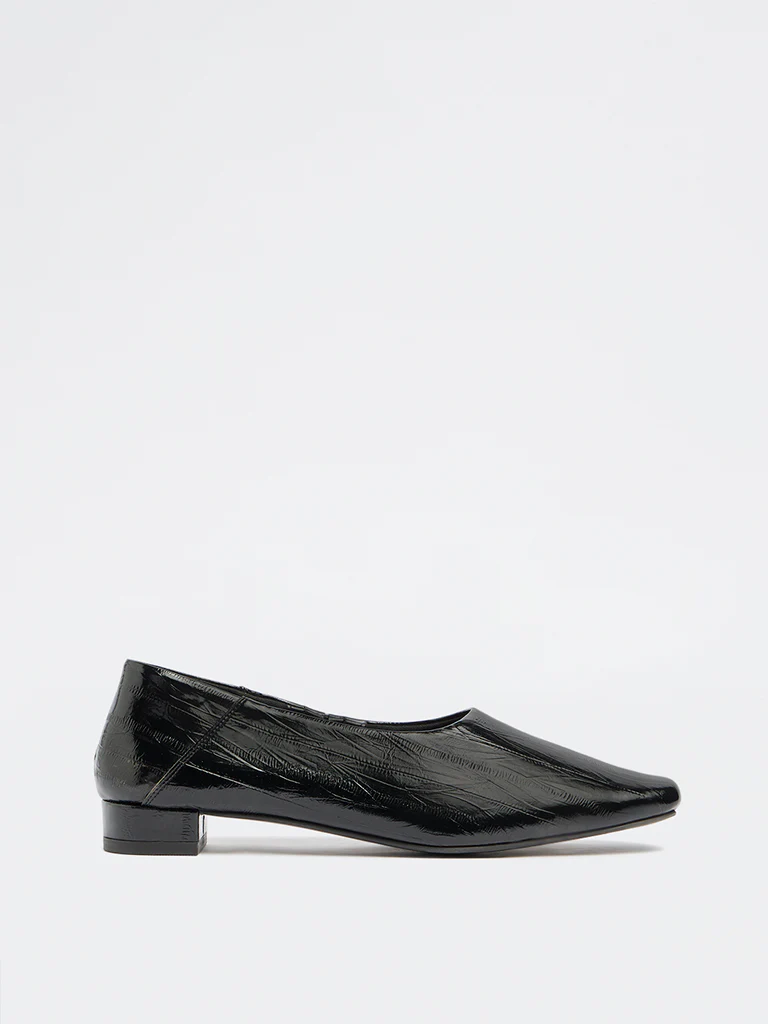 LUNA BLU Black Textured Shoes - Image 2
