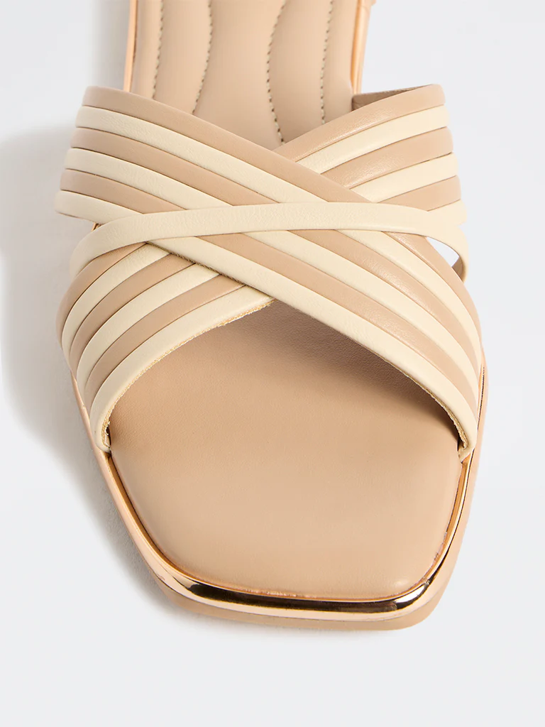 LUNA BLU Blush Stripe-Design Slides - Image 4