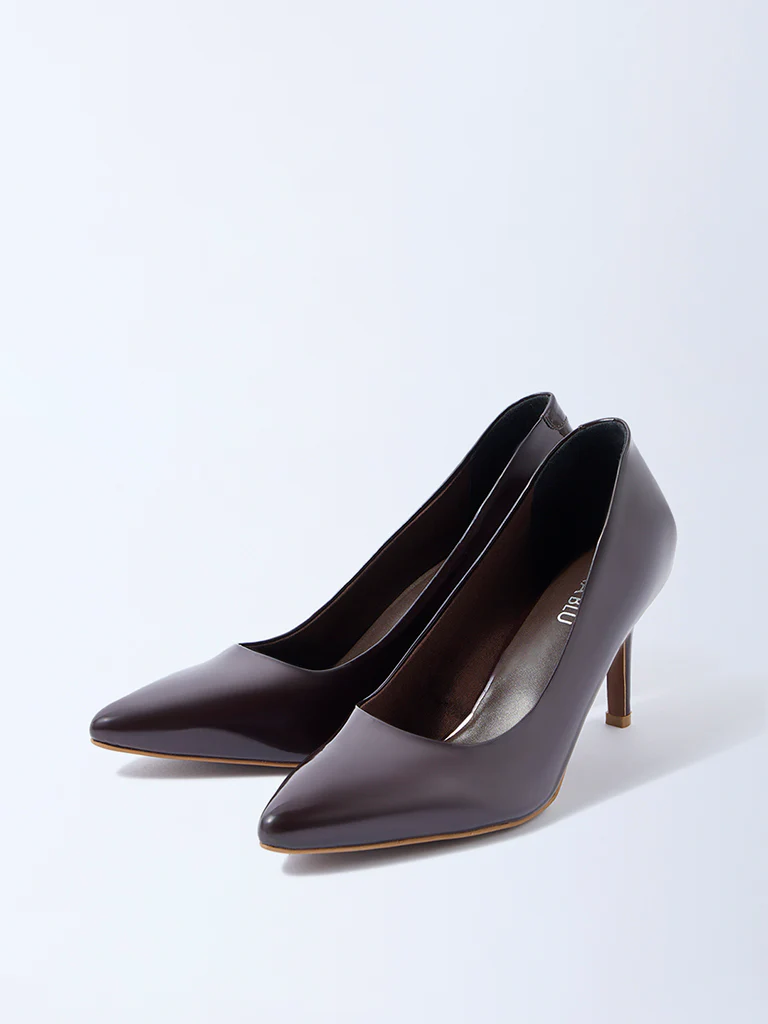 LUNA BLU Brown Stiletto Pump Shoes - Image 2