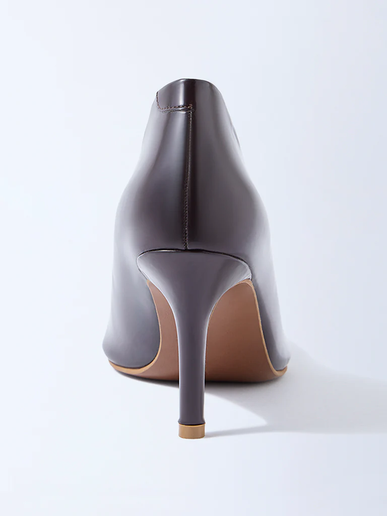 LUNA BLU Brown Stiletto Pump Shoes - Image 3