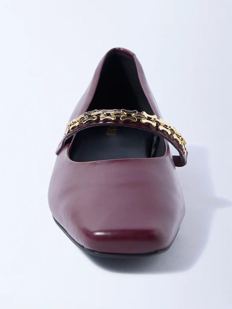 LUNA BLU Burgundy Mary Jane Shoes - Image 3