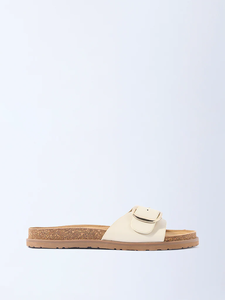 LUNA BLU Ivory Buckle-Detailed Comfort Sandals - Exclusive - Image 2