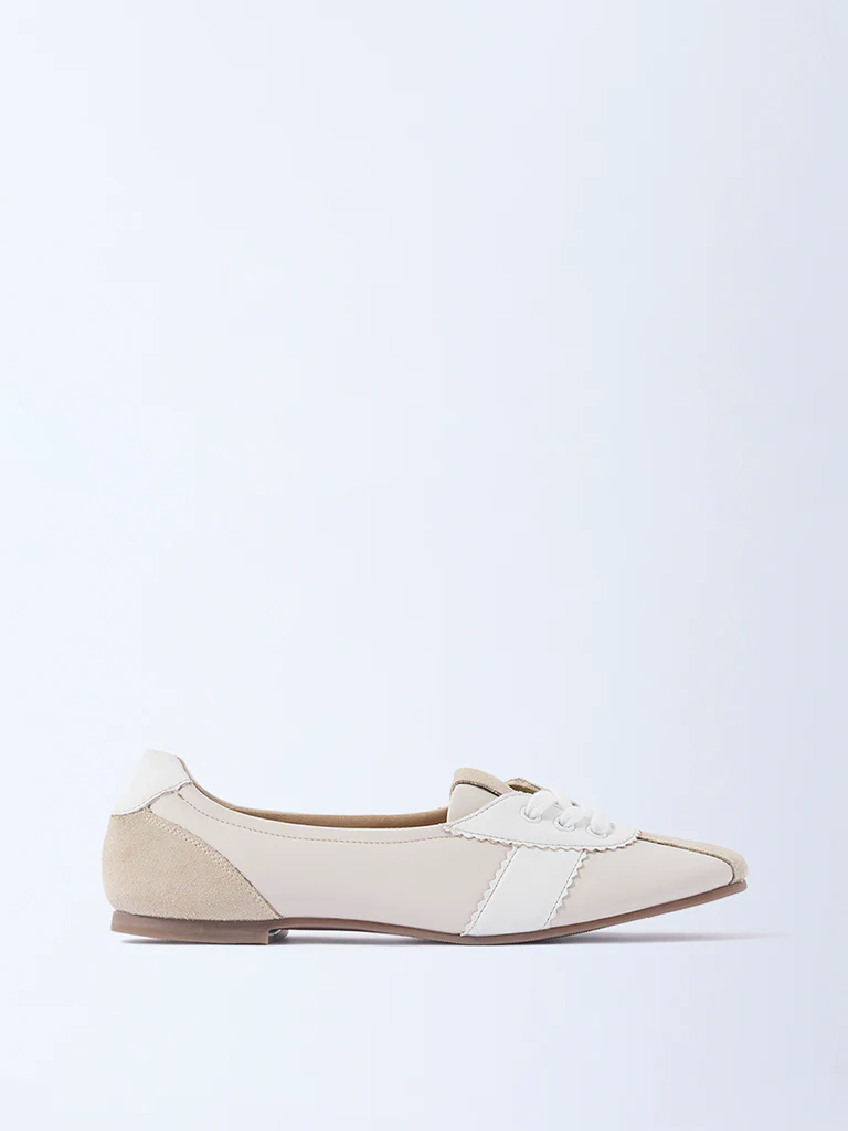 LUNA BLU Ivory Lace-Up Shoes - Image 2