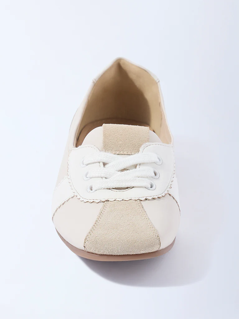 LUNA BLU Ivory Lace-Up Shoes - Image 4