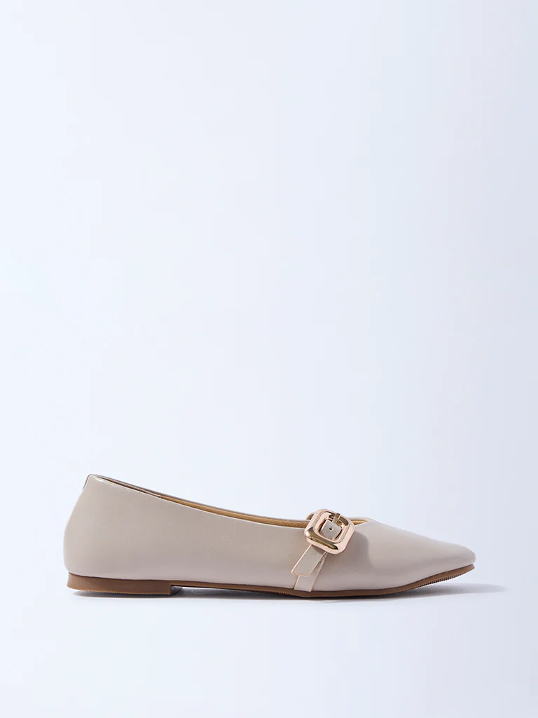 LUNA BLU Ivory Mary Jane Shoes