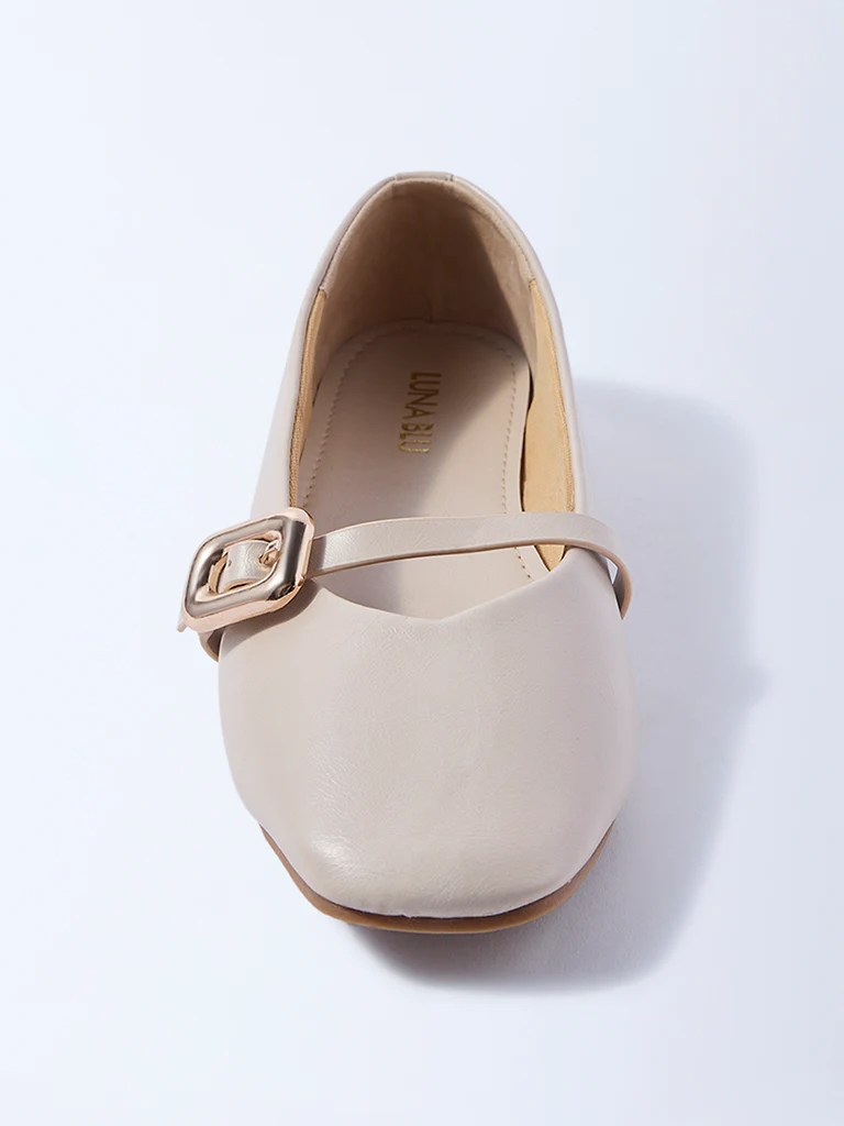 LUNA BLU Ivory Mary Jane Shoes - Image 3