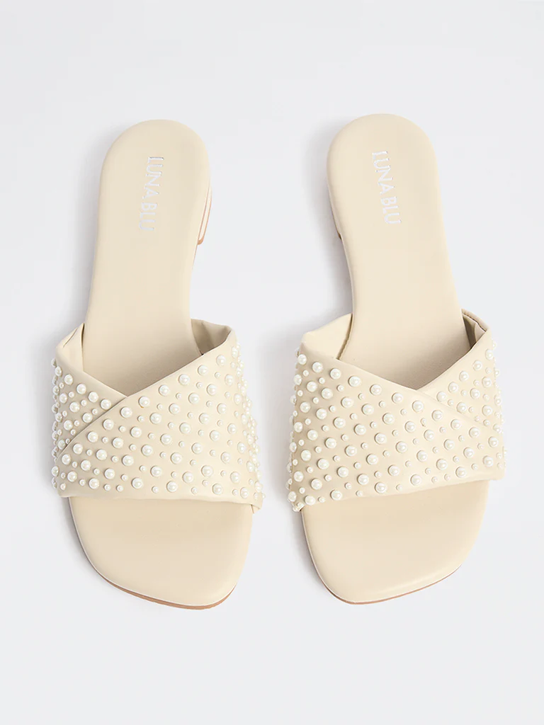 LUNA BLU Ivory Pearl-Detailed Slides - Image 3